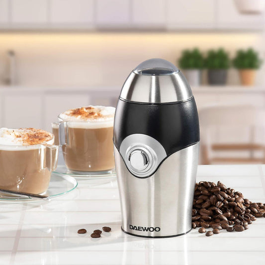 Mini Electric Coffee Grinder - Stainless Steel Grinder for Salt, Pepper, and Spices
