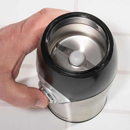 Mini Electric Coffee Grinder - Stainless Steel Grinder for Salt, Pepper, and Spices