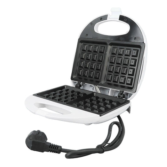 750W Mini Waffle Maker - Nonstick Aluminum Alloy Waffle Iron for Breakfast, Easy to Use