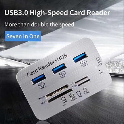 USB 3.0 HUB Combo Micro SD TF Memory Card Reader for Laptop Computer