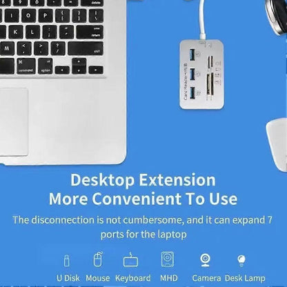 USB 3.0 HUB Combo Micro SD TF Memory Card Reader for Laptop Computer
