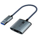 USB 3.0 to TF SD Card Reader, High-Speed Aluminum Alloy Memory Card Adapter