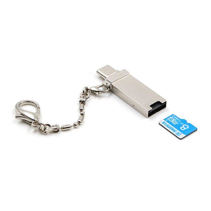 USB Memory Card Reader, Compact Memory Card Adapter for SD/TF/MS