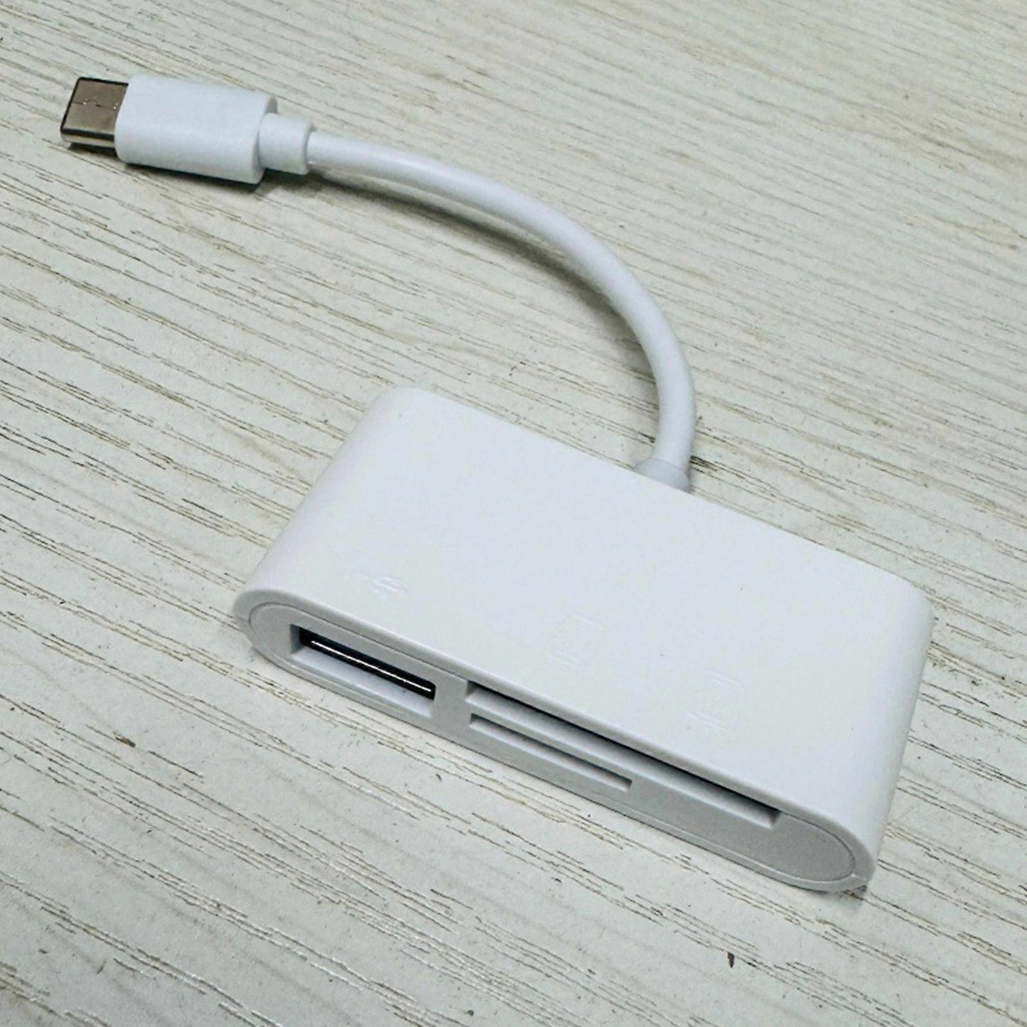 USB-C 3-in-1 Memory Card Reader Adapter for TF Card, Compatible with Phone & Laptop