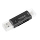 3-in-1 TF SD Card Reader USB C Adapter, Sim Card Reader for Computer and Phone