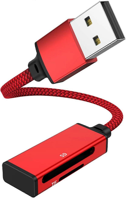 2-in-1 USB & USB-C TF/SD Card Reader Adapter for Laptop, Phone, Tablet