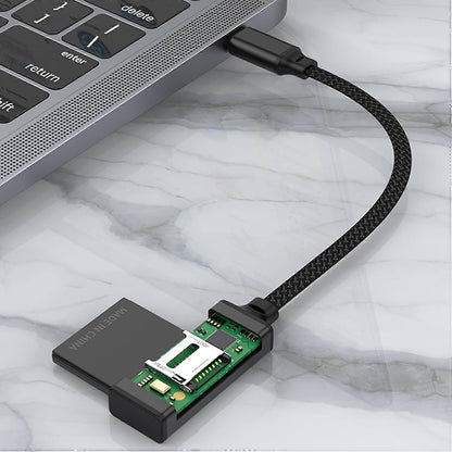 2-in-1 USB & USB-C TF/SD Card Reader Adapter for Laptop, Phone, Tablet