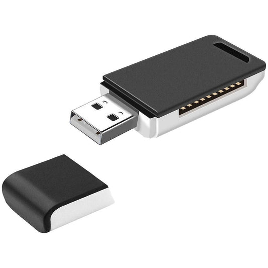USB 2.0 Memory Card Reader Adapter for SD/TF Cards, Compact Card Reader