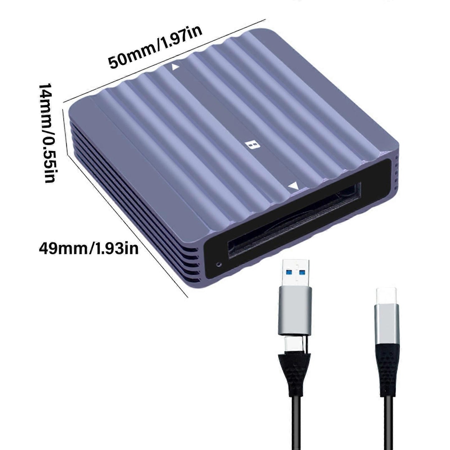 USB 3.2 Camera Memory Card Reader, 10Gbps Fast SD/TF Card Reader Adapter