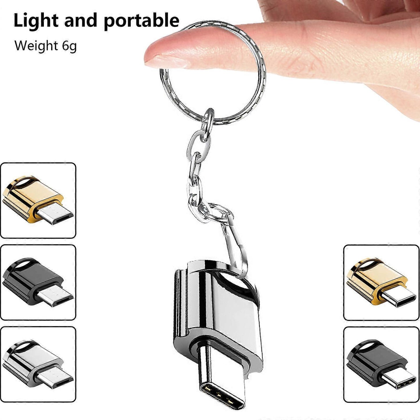Micro USB Memory Card Reader, Fast TF Card Reader for Laptop & Phone