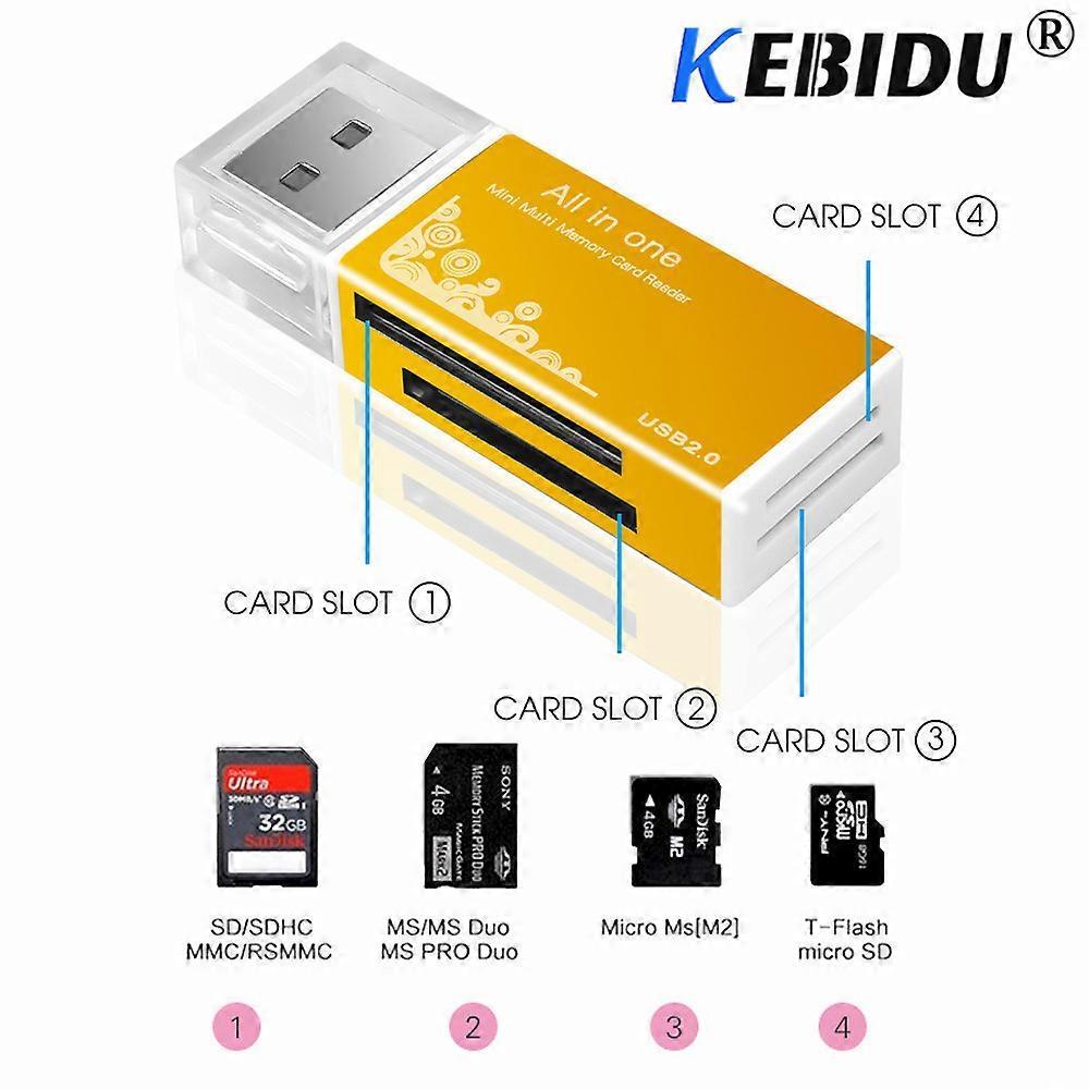 All-in-1 Memory Card Reader USB Adapter for SD/TF/MS/CF