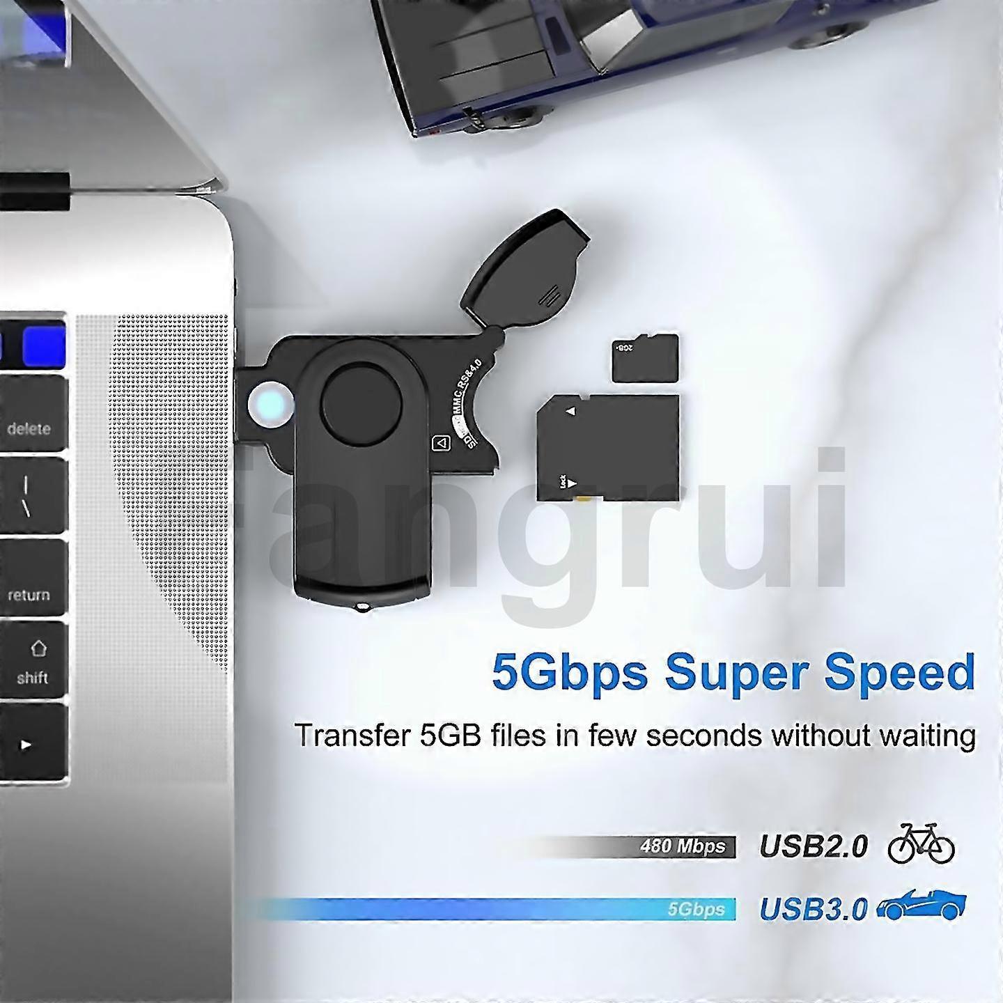 USB 3.0 OTG Card Reader, Micro SD TF Memory Adapter for Android