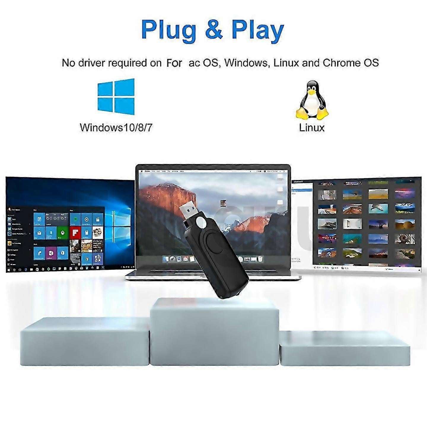 USB 3.0 OTG Card Reader, Micro SD TF Memory Adapter for Android