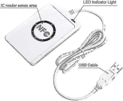 Smart RFID NFC Reader with Acr122u + SDK + 5x Cards, USB Memory Reader