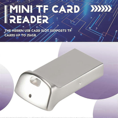Mini TF Card Reader USB Adapter with LED Indicator for Computer