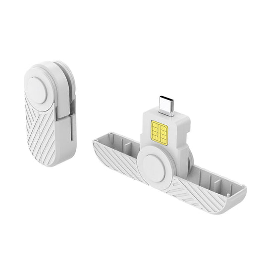 USB C Card Reader, Foldable DOD CAC Bank Chip Card Reader