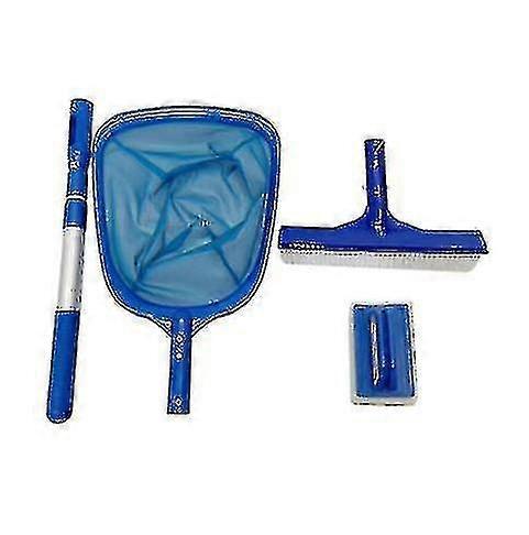 Pool Cleaning Set with Leaf Net, Sponge, Brush, Telescopic Rod