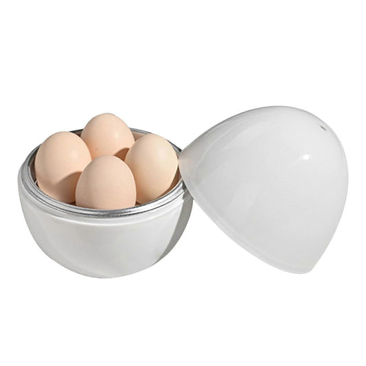 Microwave Egg Cooker, Quick 4-Egg Boiler for Hard or Soft Eggs