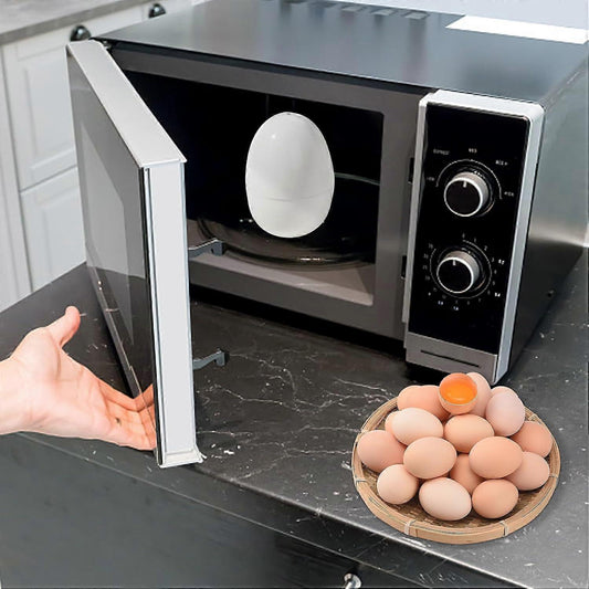 Microwave Egg Cooker, Quick 4-Egg Boiler for Hard or Soft Eggs