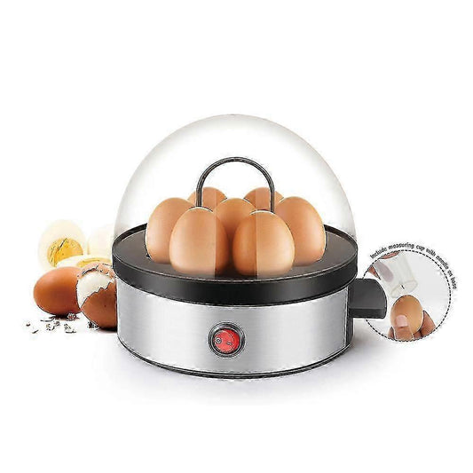 Stainless Steel Egg Cooker, 1-7 Egg Capacity, Durable Design