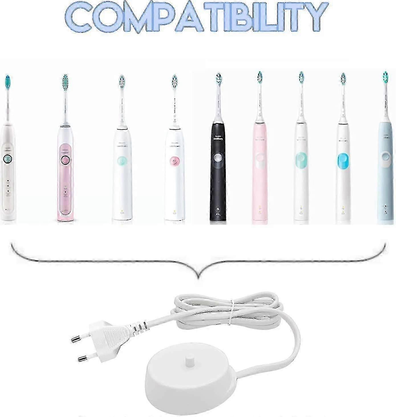 Inductive Charging Station & Power Cable for Electric Toothbrush