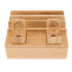 Bamboo 5-Port Charging Station Rack for Phones/Tablets/Watches