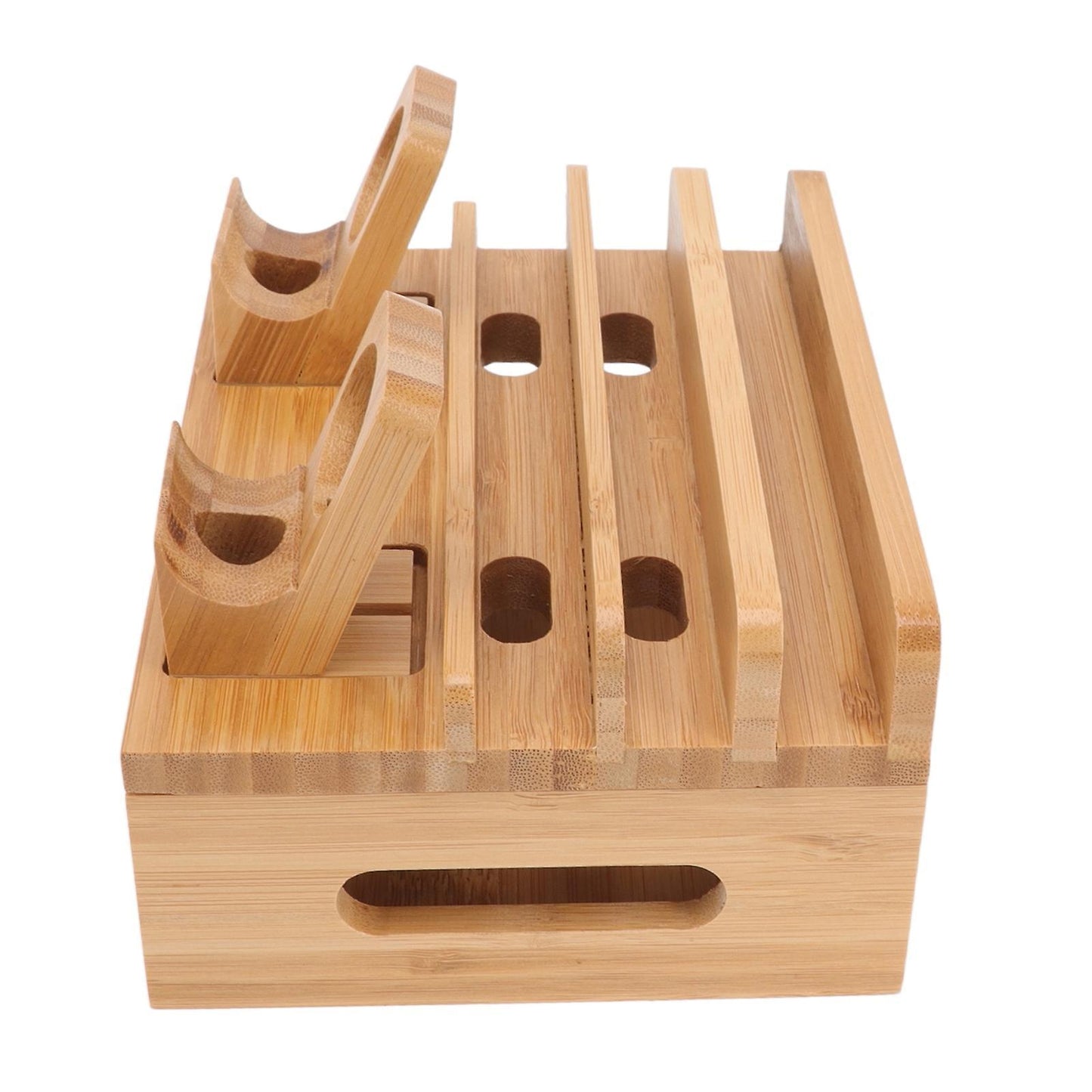 Bamboo 5-Port Charging Station Rack for Phones/Tablets/Watches