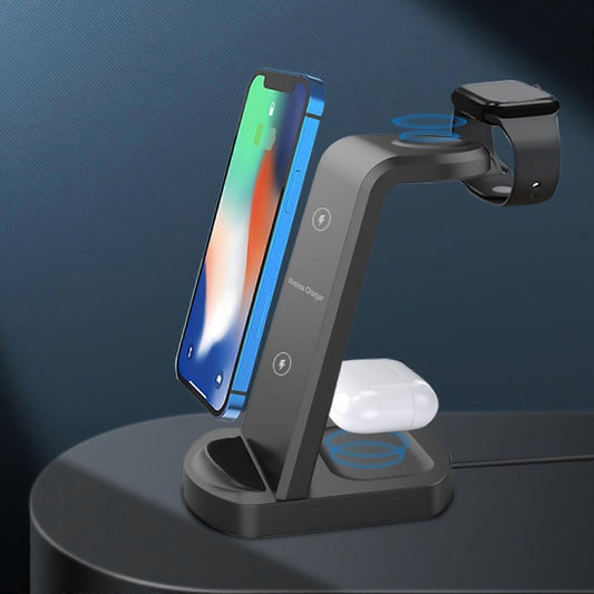 15W 3-in-1 Wireless Charging Station for iOS & Android Devices