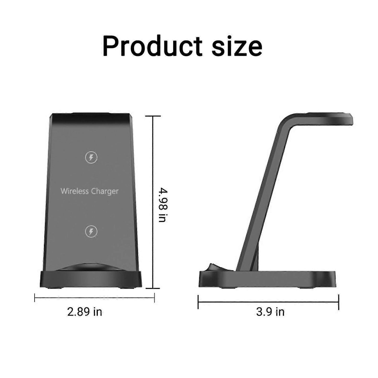 15W 3-in-1 Wireless Charging Station for iOS & Android Devices
