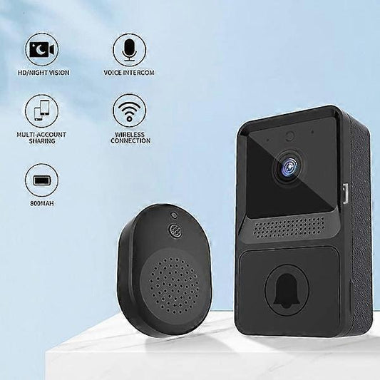 Wireless Smart Video Doorbell, Night Vision Security Camera