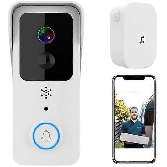 T32-1080P Wireless Video Doorbell with Indoor Chime, Macaron Color