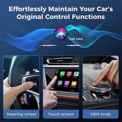 Wireless CarPlay Adapter for iOS, Mini Dongle Converts Wired to Wireless CarPlay