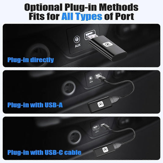 Wireless CarPlay Adapter, Fast & Compact CarPlay Dongle Converter