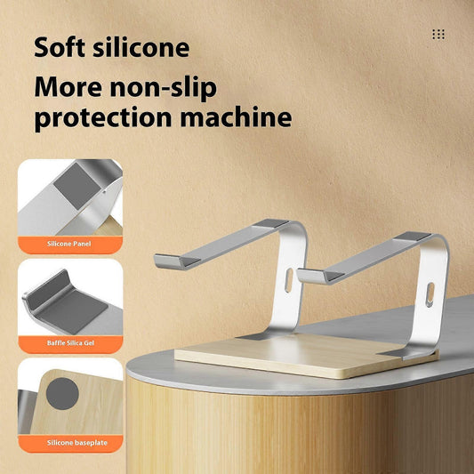 Ergonomic Metal Vertical Laptop Stand, Computer Holder