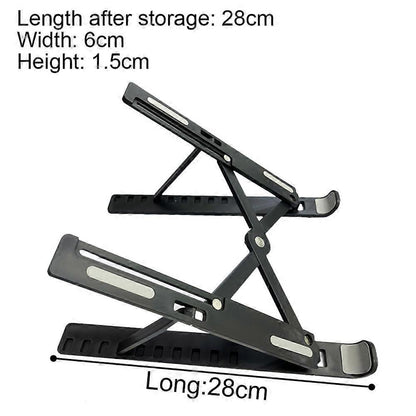 Foldable Adjustable ABS Laptop Stand, Ergonomic Tablet/Computer Holder