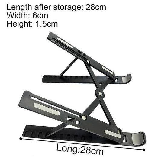 Foldable Adjustable ABS Laptop Stand, Ergonomic Tablet/Computer Holder