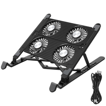 Laptop Cooling Pad with Fan, Portable Desk Stand
