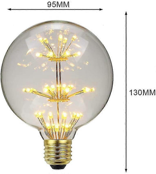 Vintage Edison Bulb RGB G95 Firework Decorative E27 3W