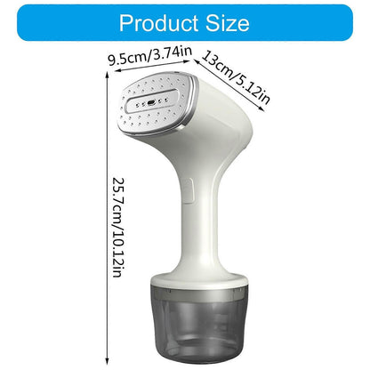 Stainless Steel Handheld Fabric Steamer Portable Travel Clothes Steamer White