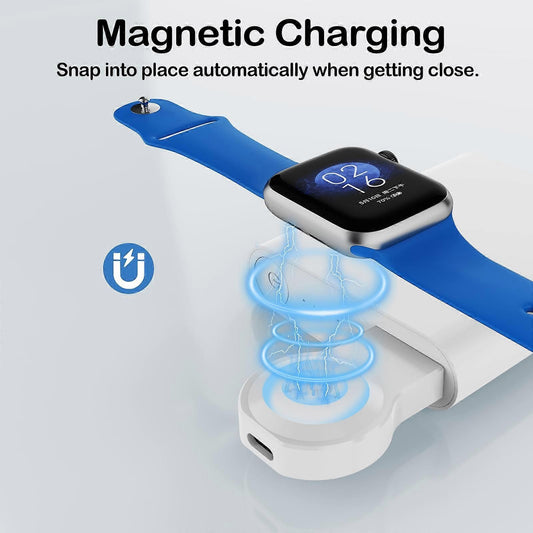 Portable Wireless Charger for Apple Watch Series A15 with Card Reader