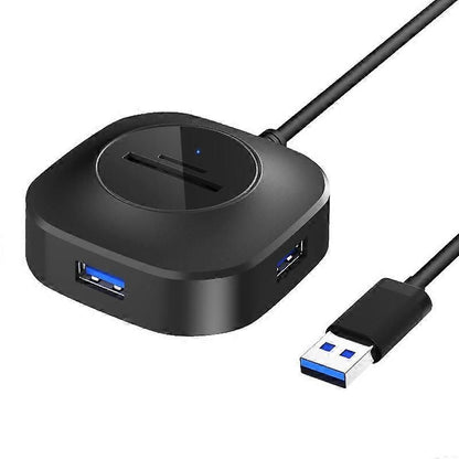 H25-3.0 USB Hub: 3 Ports + TF/SD Card Reader for Computer/Notebook