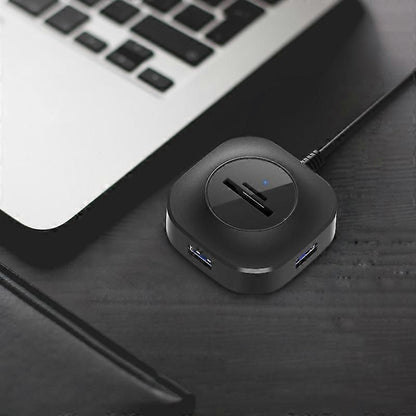 H25-3.0 USB Hub: 3 Ports + TF/SD Card Reader for Computer/Notebook