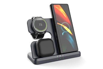 Wireless Charging Station for Samsung 3 in 1 Fast Charger Stand for Samsung Phone Wireless Charger Charger Stand