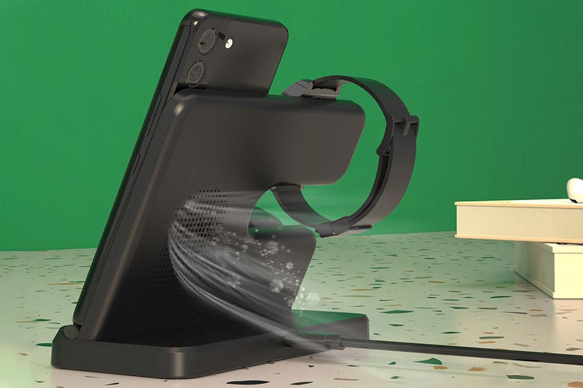 Wireless Charging Station for Samsung 3 in 1 Fast Charger Stand for Samsung Phone Wireless Charger Charger Stand