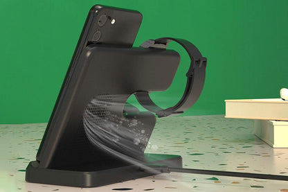 Wireless Charging Station for Samsung 3 in 1 Fast Charger Stand for Samsung Phone Wireless Charger Charger Stand