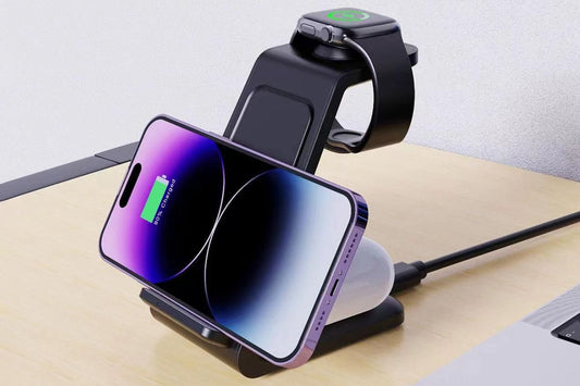 3 in 1 Wireless Charger Dock Charging Station for Apple Watch iPhone Apple AirPods