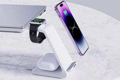 3 in 1 Wireless Charger Dock Charging Station for Apple Watch iPhone Apple AirPods
