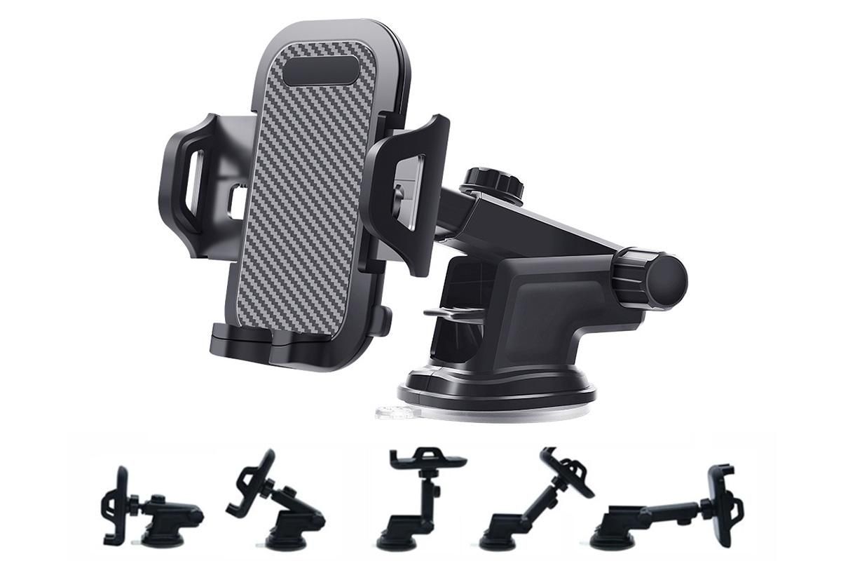 Universal Car Phone Holder Suction Mount Adjustable Dashboard Windscreen Stand
