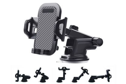 Universal Car Phone Holder Suction Mount Adjustable Dashboard Windscreen Stand
