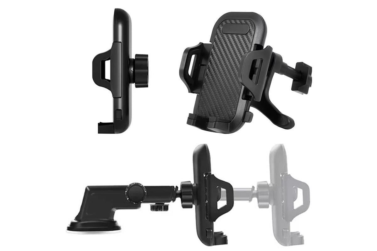 Universal Car Phone Holder Suction Mount Adjustable Dashboard Windscreen Stand